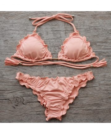 Biquíni Ripple Fixo Baby Peach